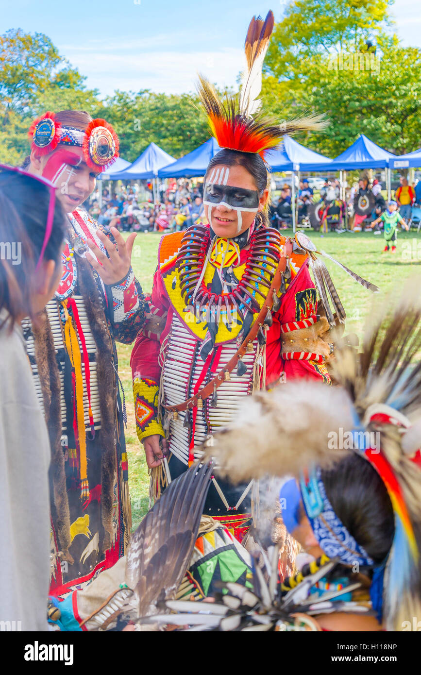 First Nations Verschmieren Ritual, Oppenheimer Park, Vancouver, Britisch-Kolumbien, Kanada Stockfoto