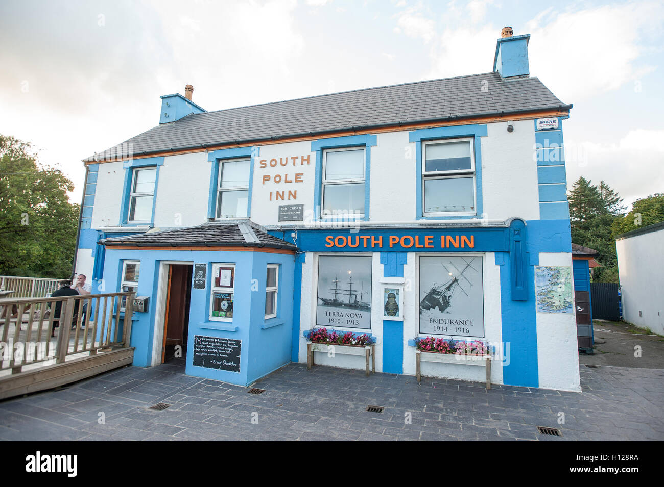 Der Südpol-Pub. Annascaul. Co. Kerry. EIRE. Stockfoto