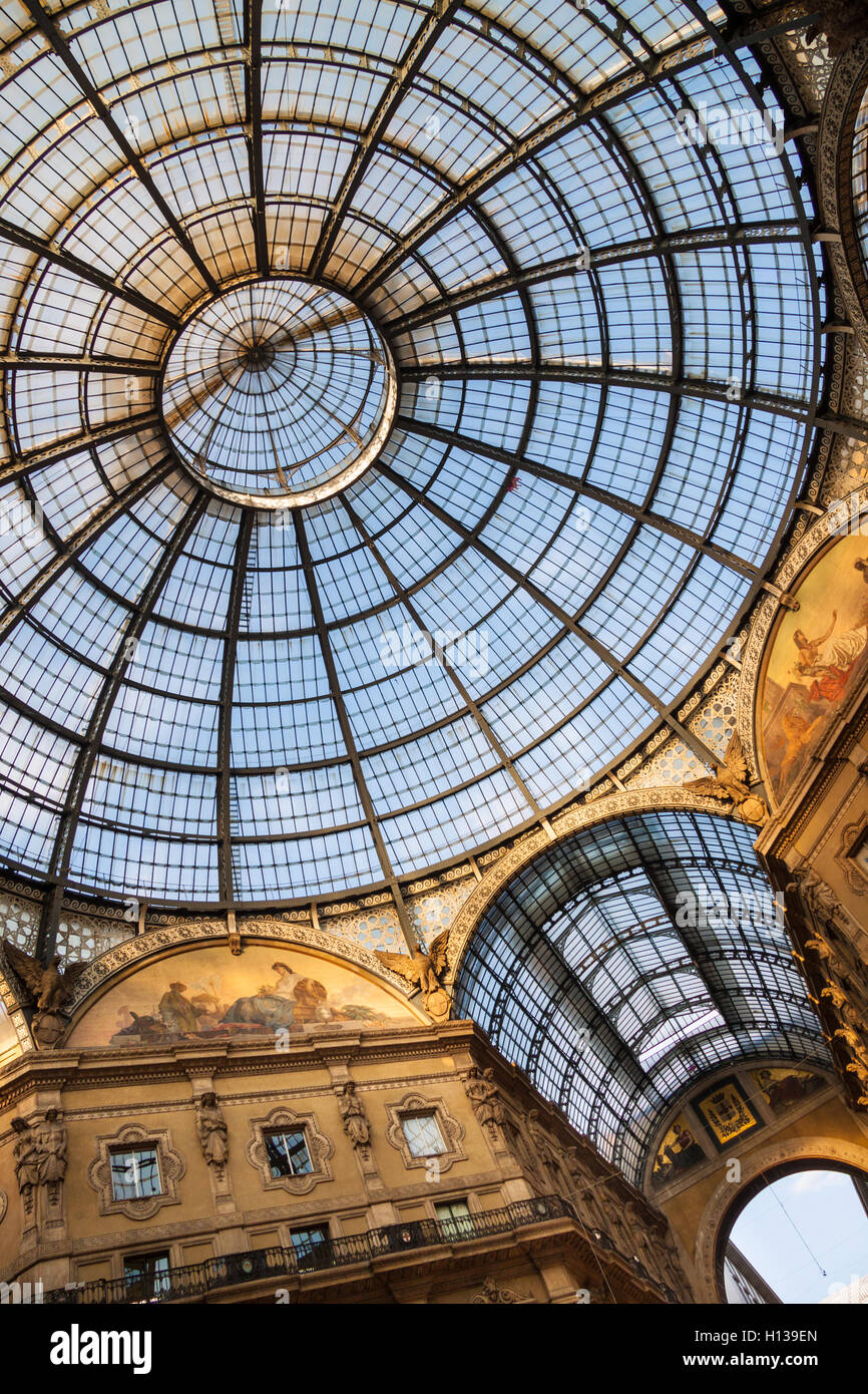 Galleria Vittorio Emanuele II. Stockfoto