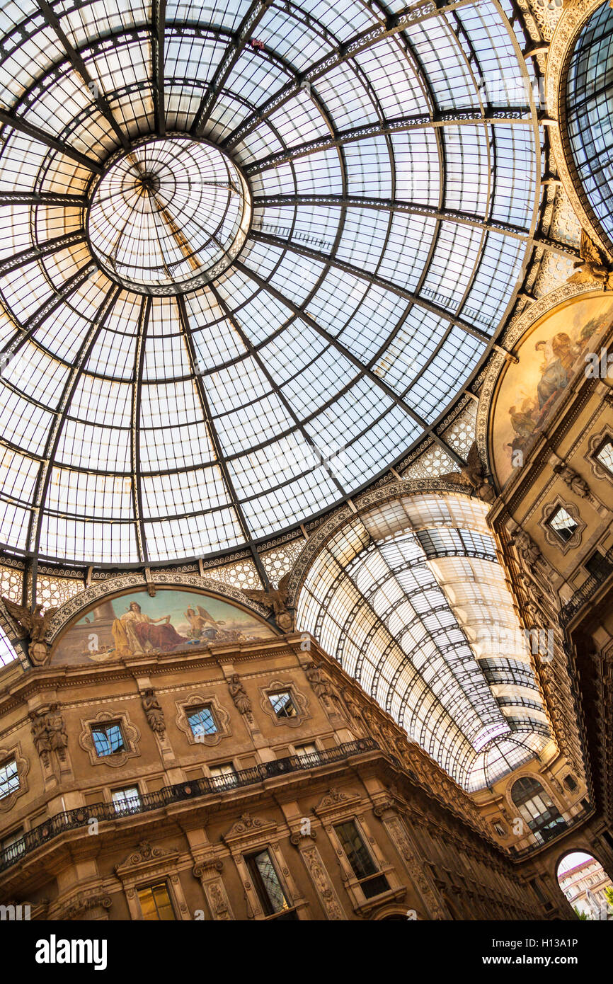 Galleria Vittorio Emanuele II. Stockfoto