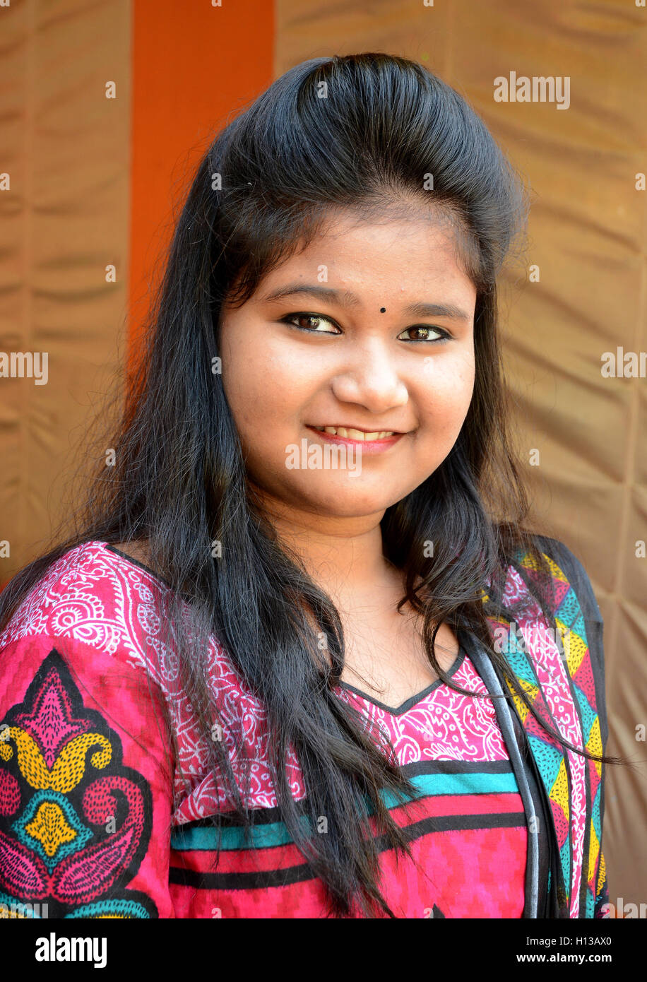 Indische Mädchen - eine schöne indische Mädchen auf Partei Gelegenheit. Stockfoto