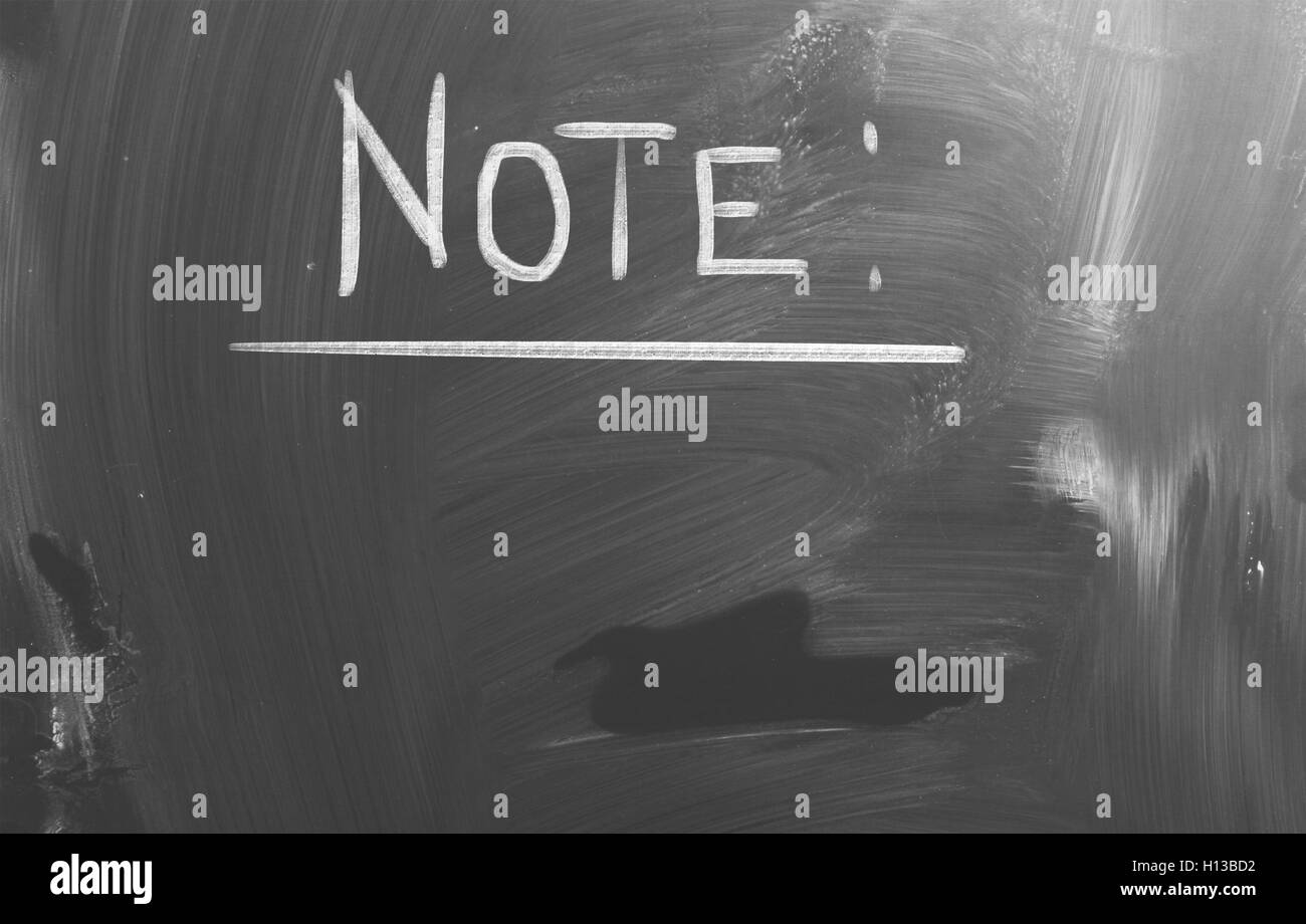 Hinweis-Konzept Stockfoto