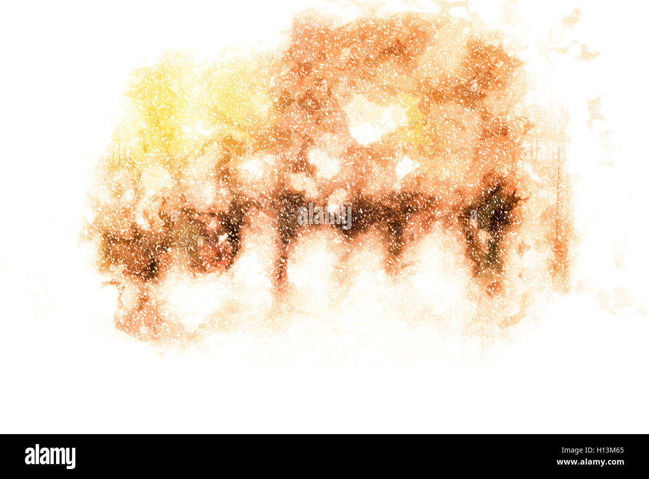 Pendler der Stadt im winter Stockfoto