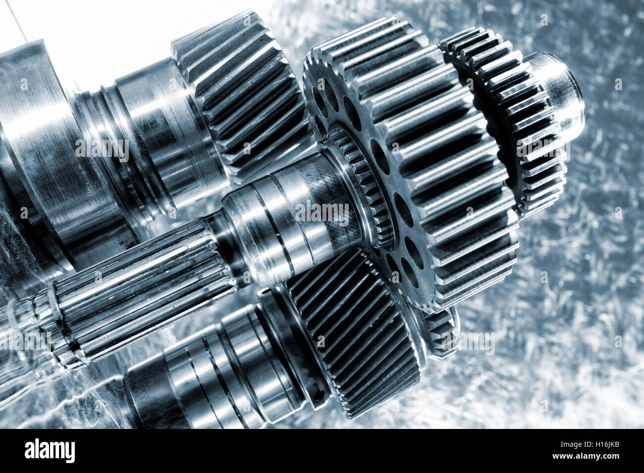Riesenzahnräder für Luft-und Raumfahrt Stockfoto