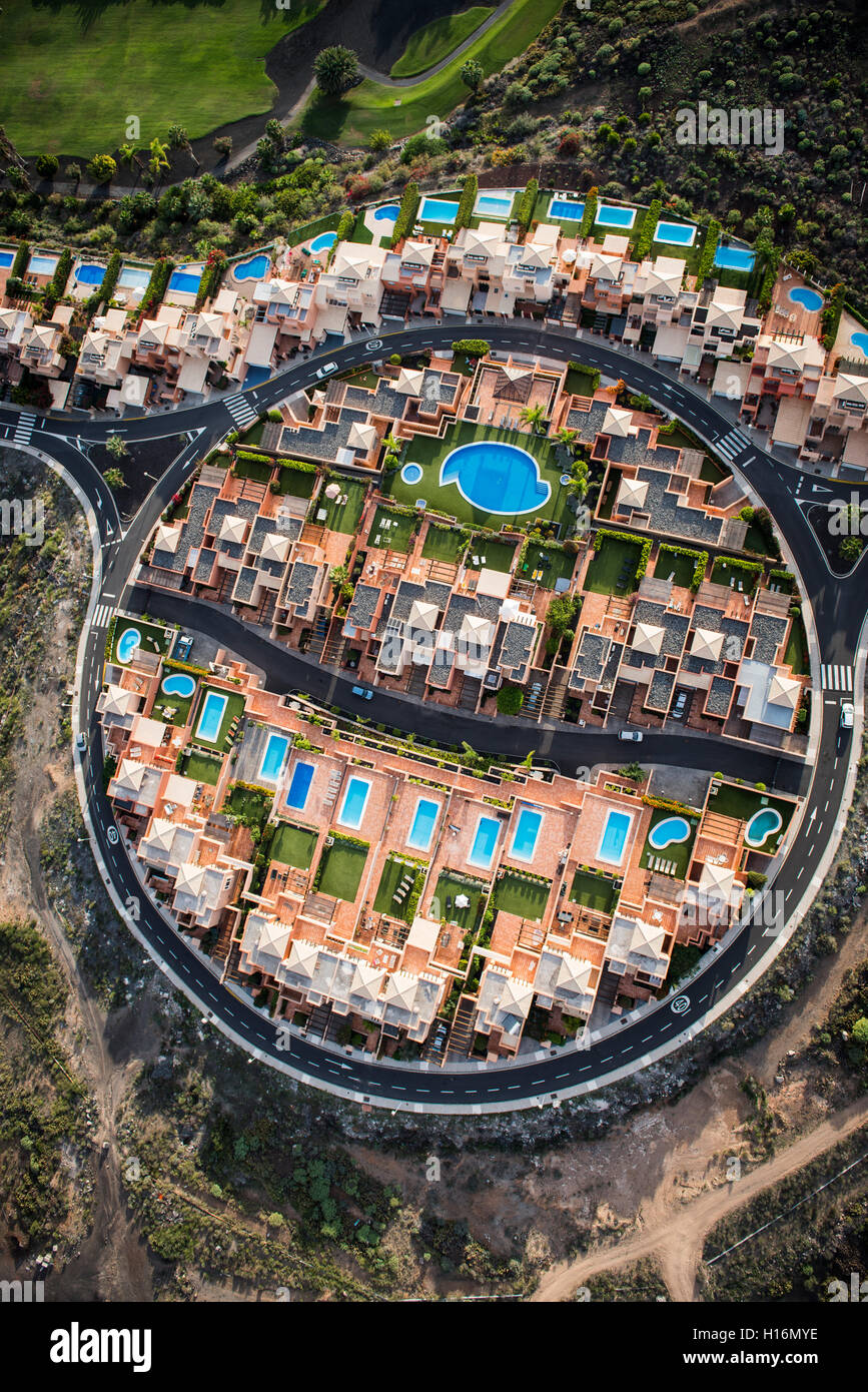 Hotel, Appartement Komplex Golf Villen, Ferienregion, Costa Adeje, Teneriffa, Spanien Stockfoto