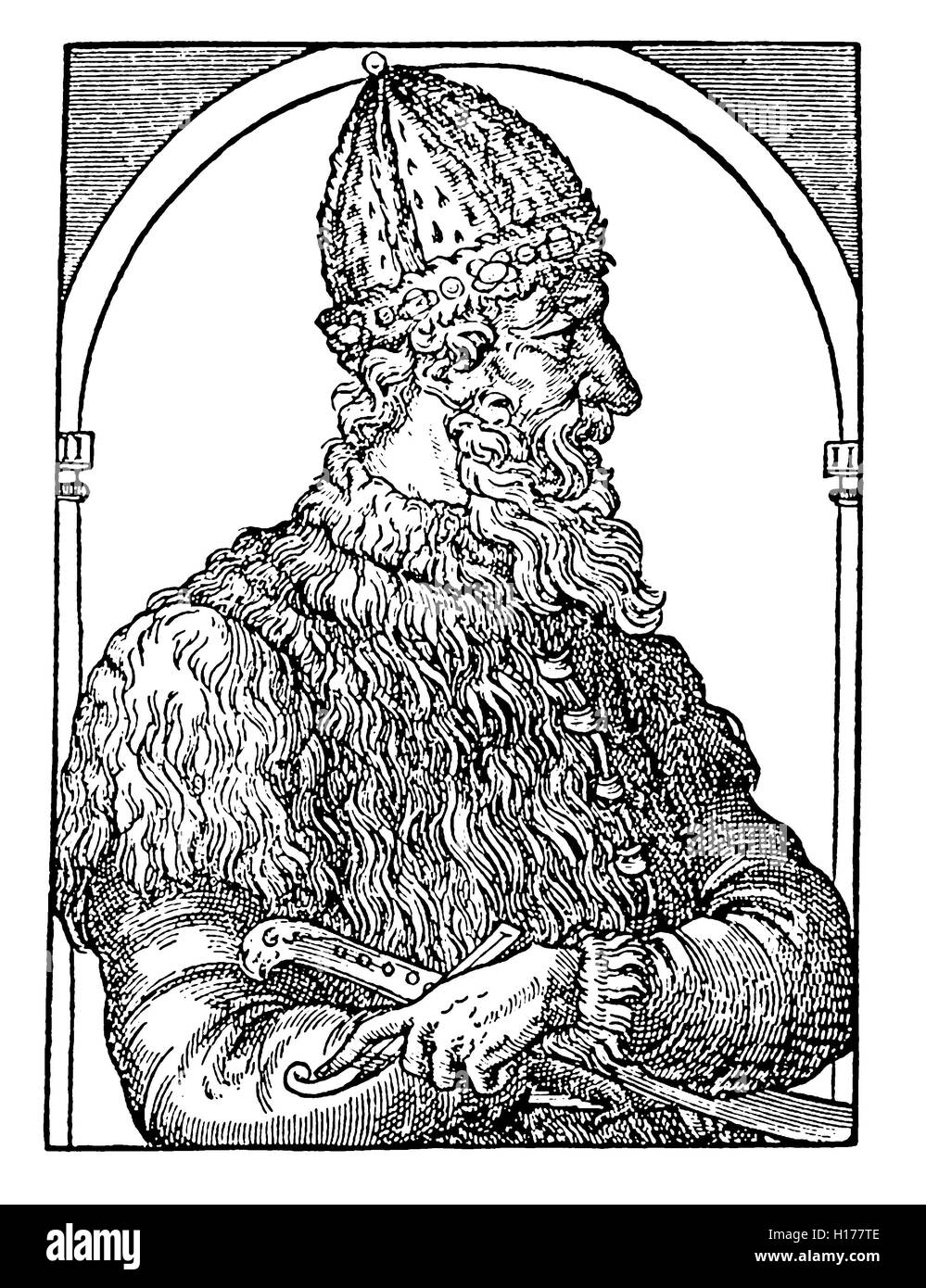 Ivan III der große, Großfürst von Moskau aus 1462, er rekonstruiert den Kreml und legte den Grundstein des russischen Staates Stockfoto