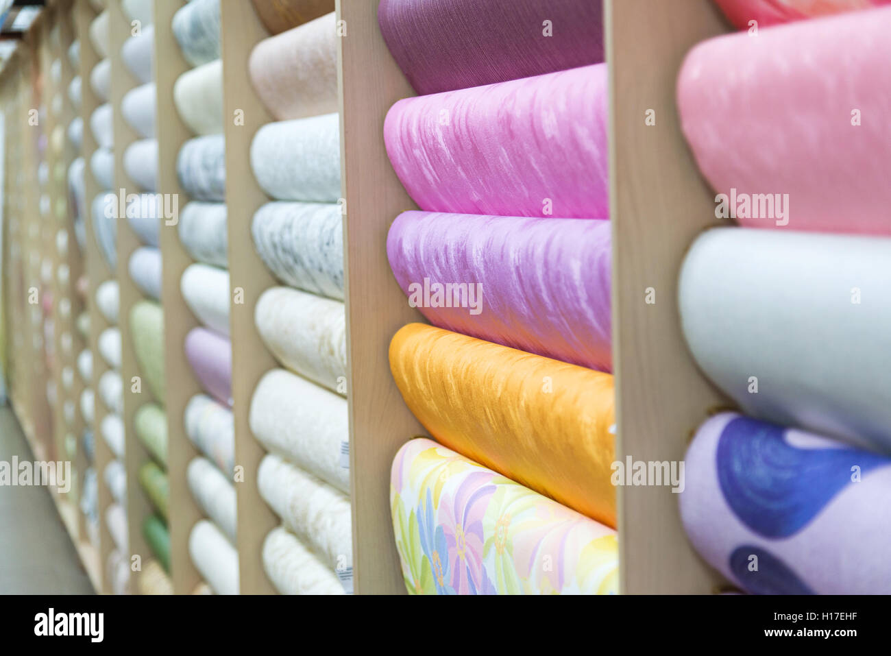 Präsentieren Sie mit Tapeten im shop Stockfoto