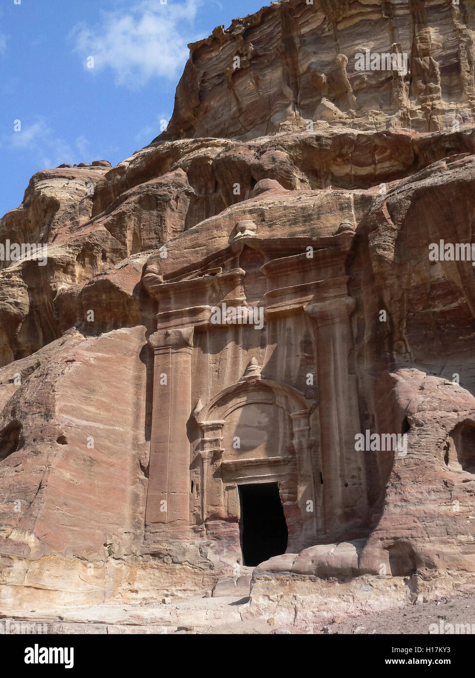 Gräber von Petra, Jordanien Stockfoto