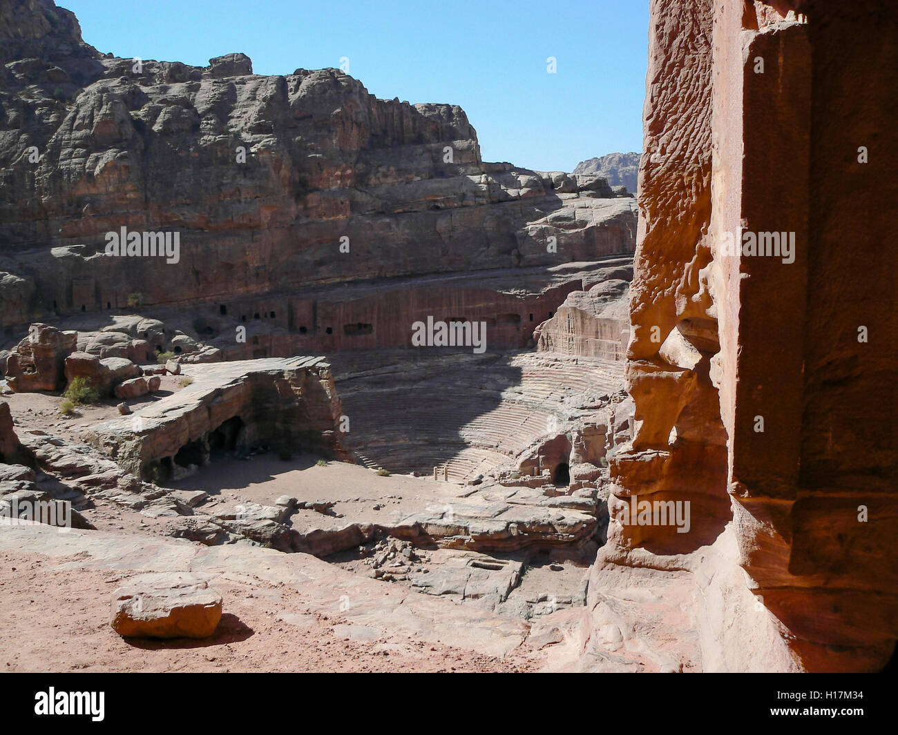 Petra in Jordanien Stockfoto