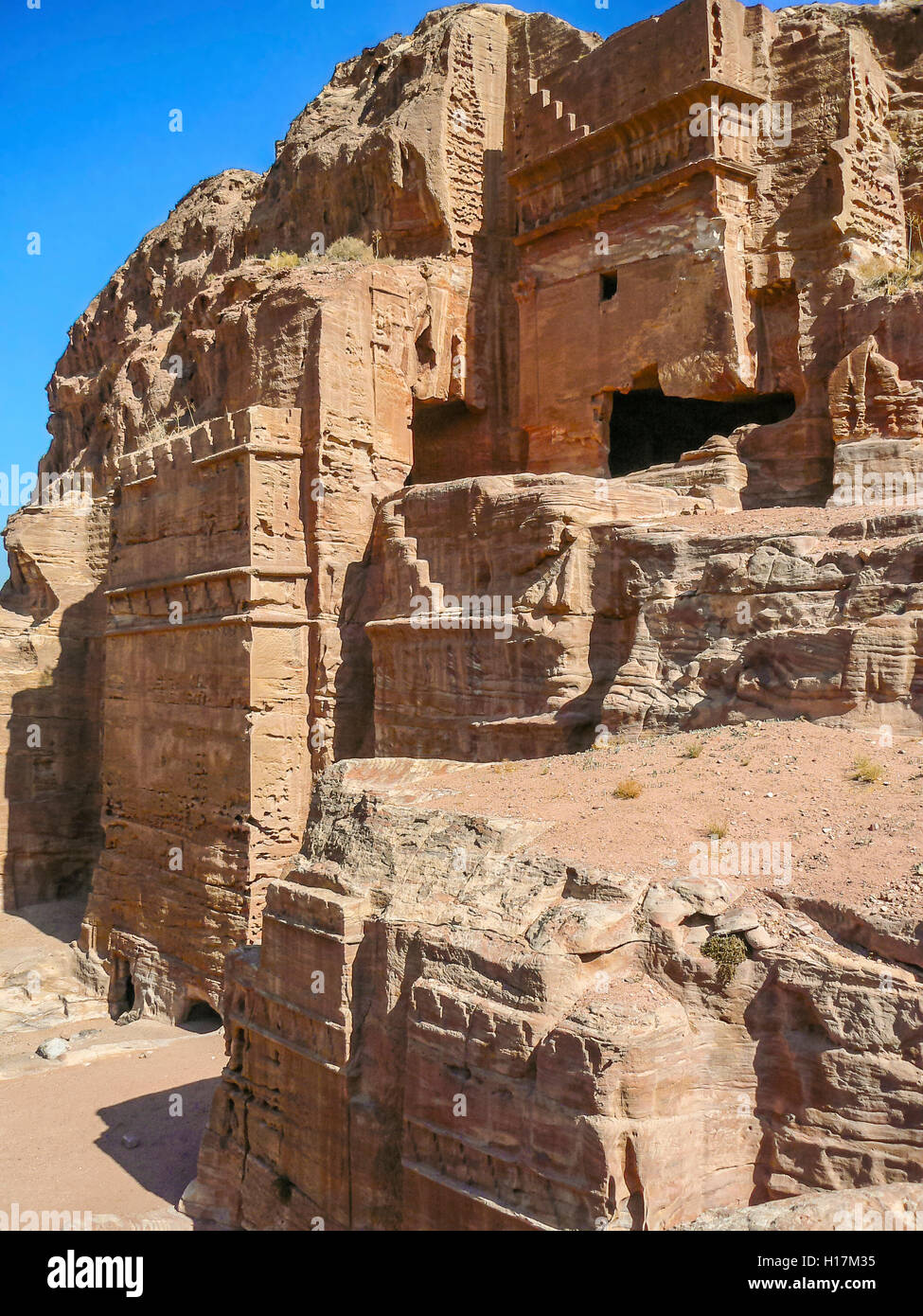 Petra in Jordanien Stockfoto