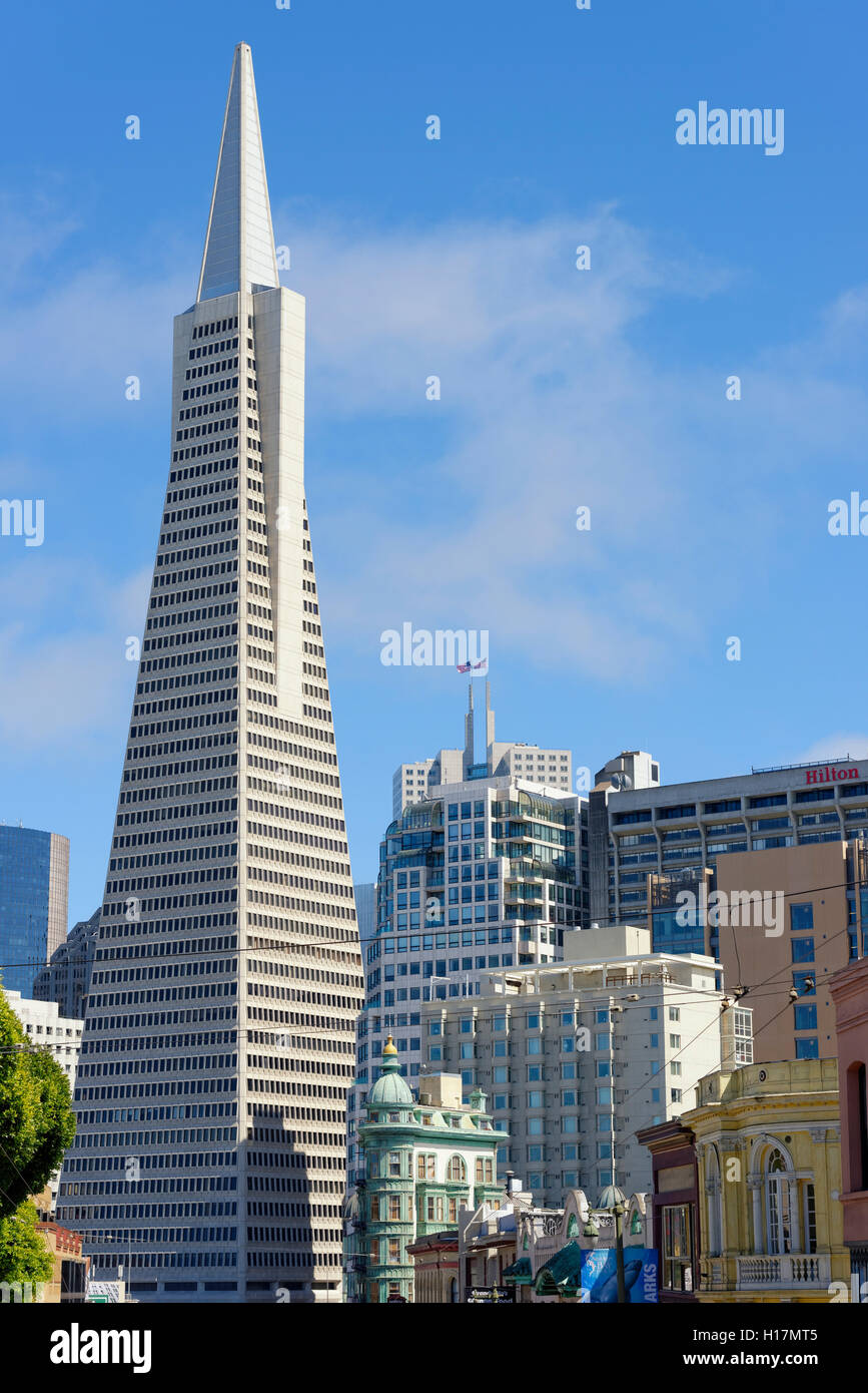 TransAmerica Pyramid, Downtown, San Francisco, Kalifornien, USA Stockfoto