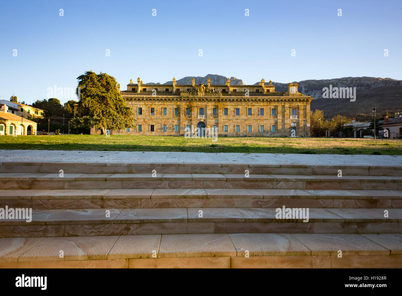 RoyalCasina di Caccia della Ficuzza Hunting Lodge, Ficuzza, Palermo Provinz, Sizilien, Italien, Europa Stockfoto