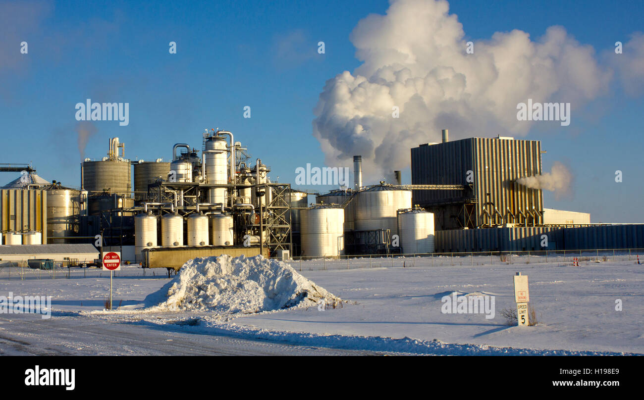 industrielle Raffinerie Stockfoto