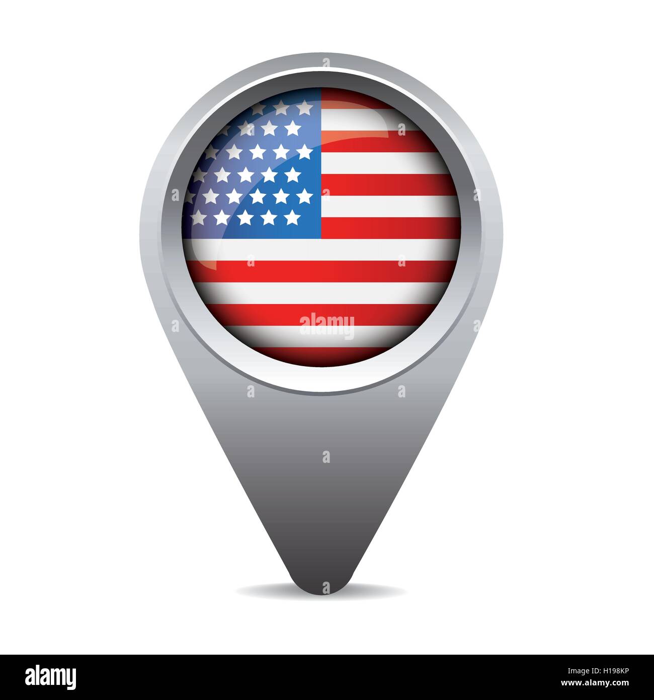 USA-Zeiger-Vektor-Flagge Stock Vektor