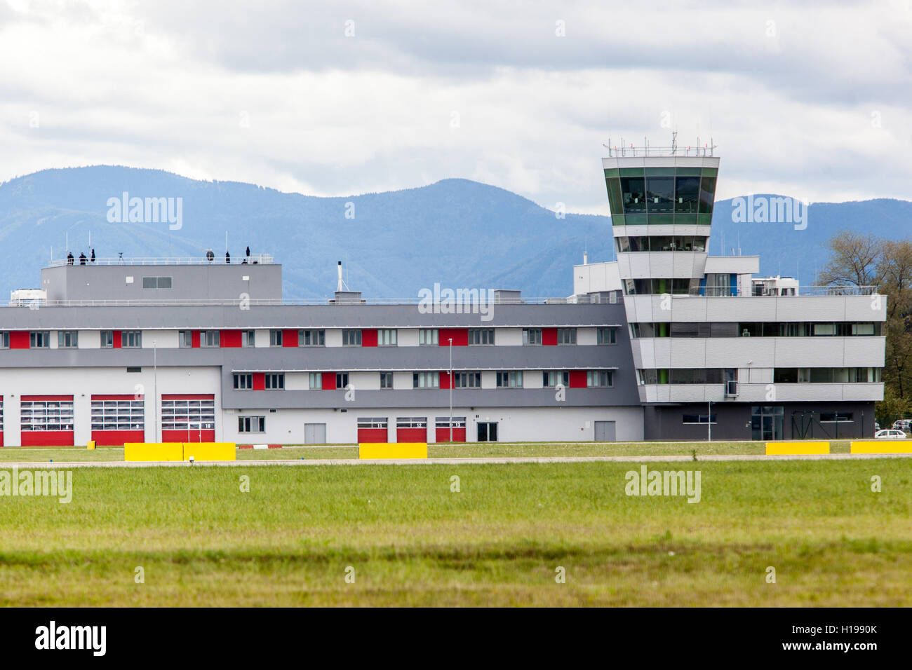 Kontrollturm Flughafen Ostrava Mosnov, Tschechische Republik, Europa Stockfoto