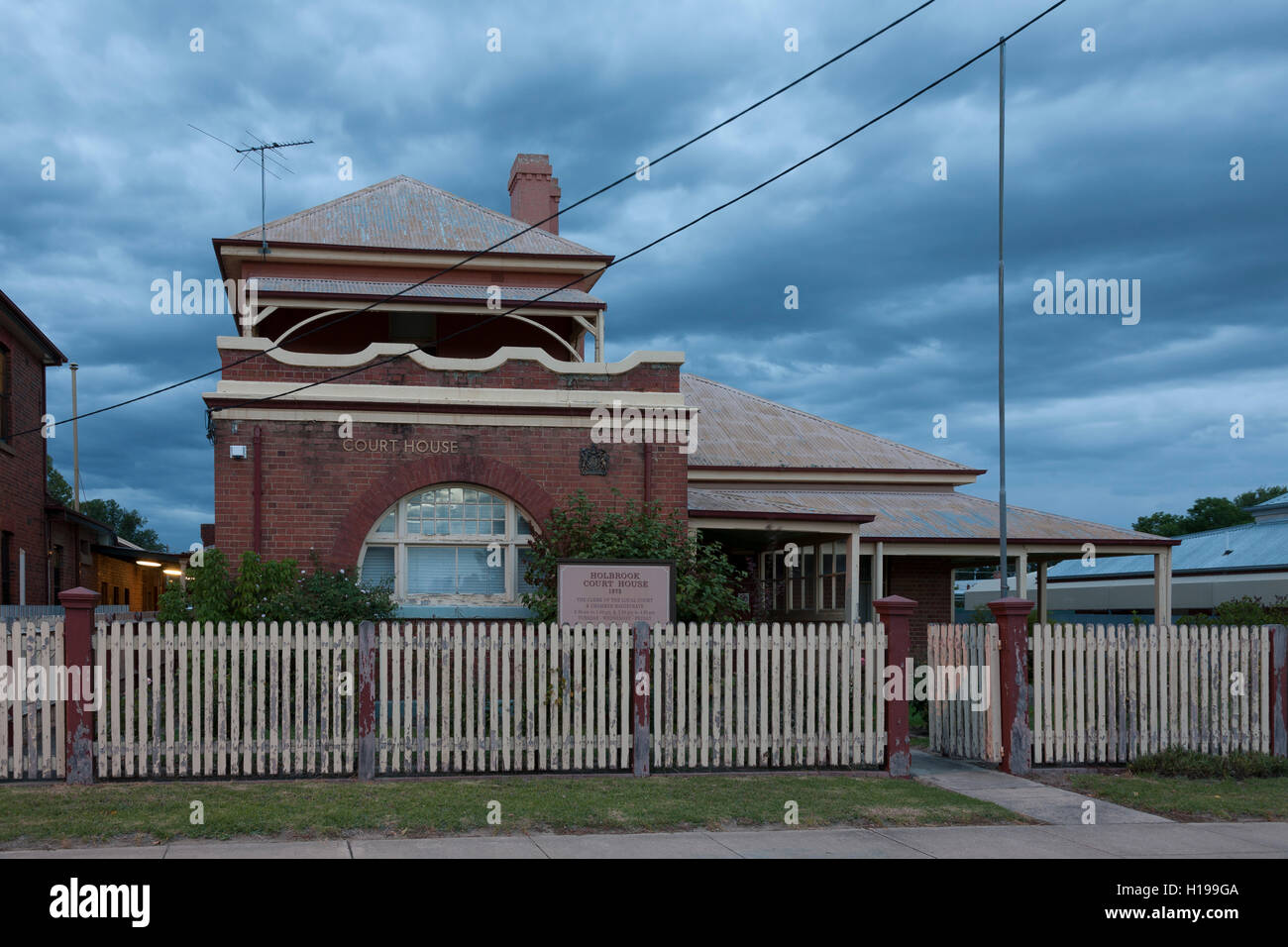Gerichtsgebäude Holbrook (1873) James Barnet kolonialen Architekten Holbrook New South Wales Australien Stockfoto