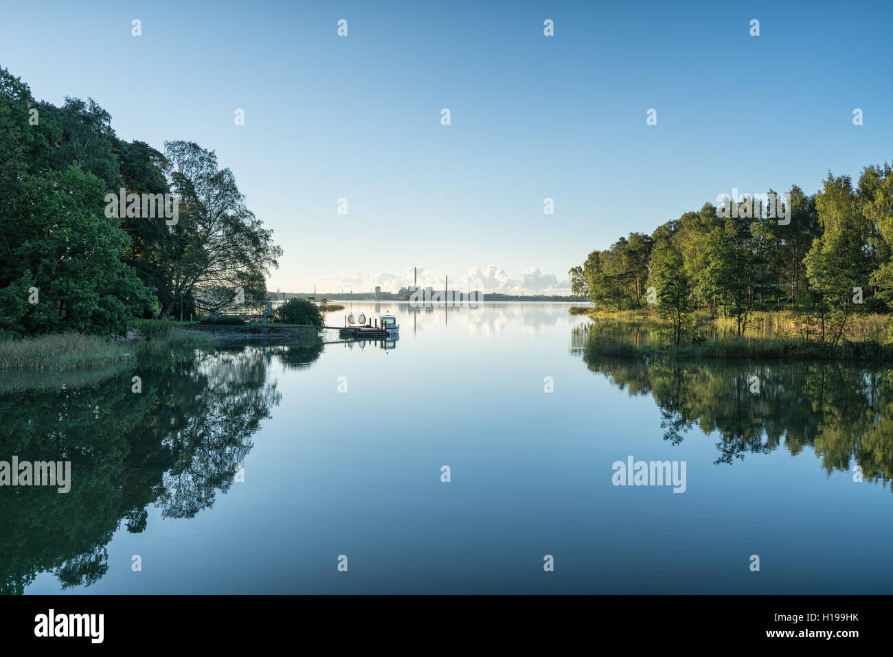 Ruhiger Morgen in Helsinki, Finnland, Europa, EU Stockfoto