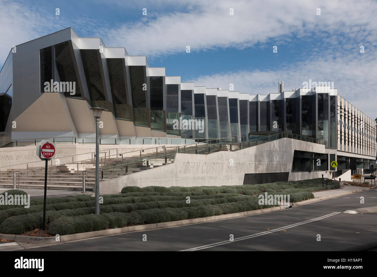 Ein architektonischer Genuss John Curtin School of Medical Research Canberra-Australien Stockfoto