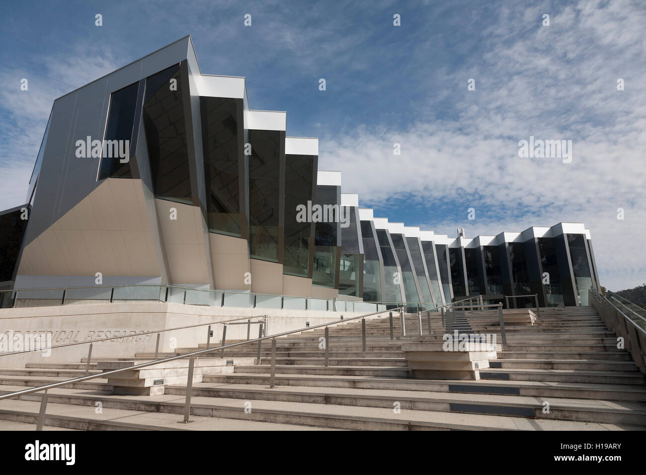 Ein architektonischer Genuss John Curtin School of Medical Research Canberra-Australien Stockfoto