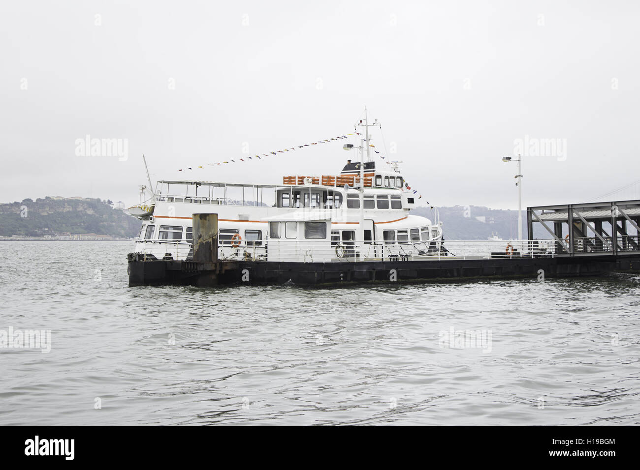 Freizeit Boot im Hafen, Fahrzeug Stockfoto