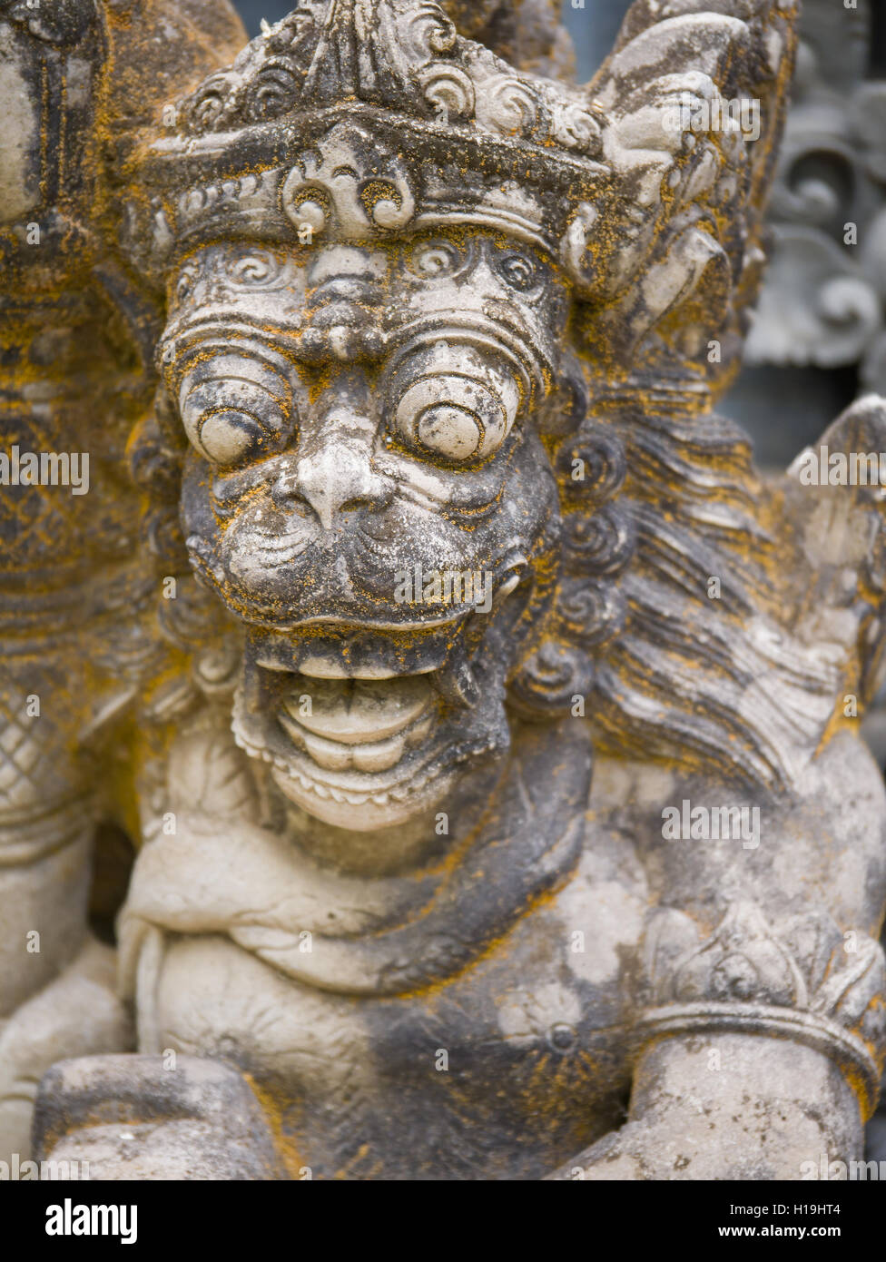 Alten balinesischen Statue im Tempel in Bali Indonesien Stockfoto