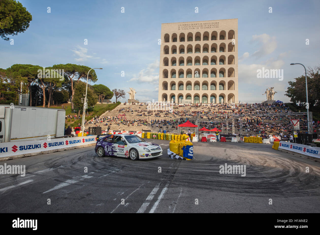 4. Rallye die Stadt von Roma Capitale, italienische Rally Meisterschaft, 23-24-25 September 2016 Stockfoto