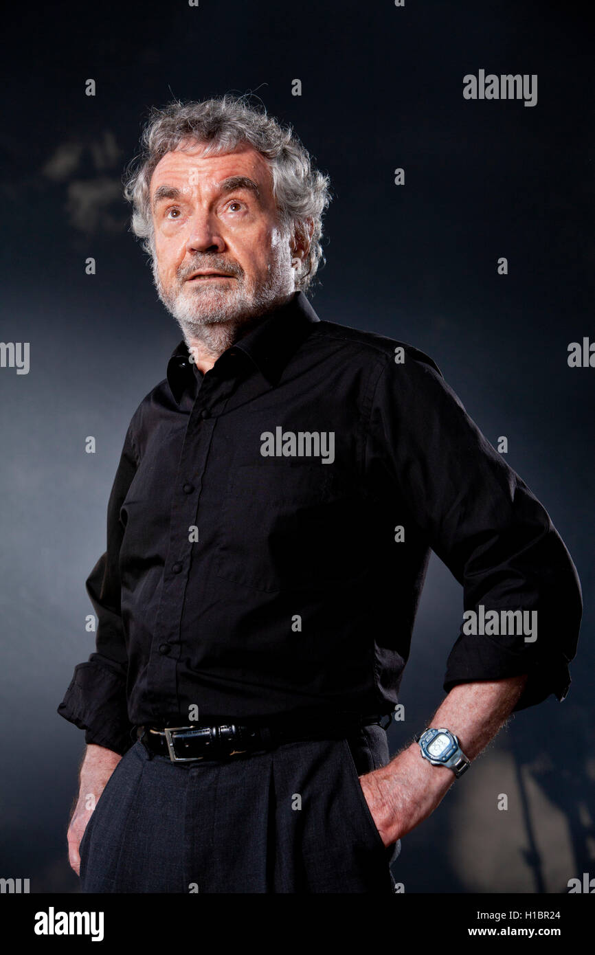 John Hände, der britische Autor von Sachbüchern und Romanen, auf dem Edinburgh International Book Festival. Edinburgh, Schottland. 17. August 2016 Stockfoto