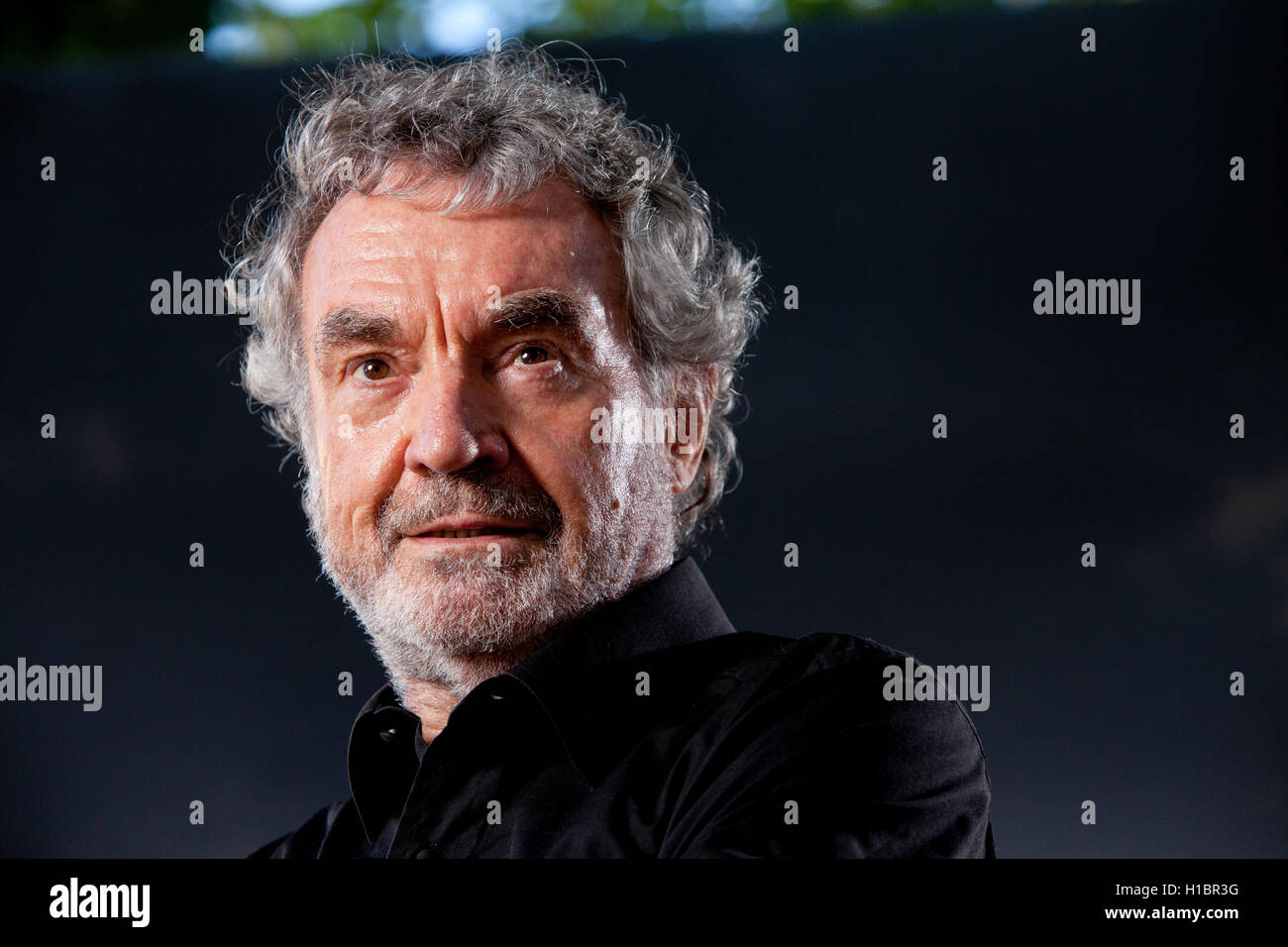 John Hände, der britische Autor von Sachbüchern und Romanen, auf dem Edinburgh International Book Festival. Edinburgh, Schottland. 17. August 2016 Stockfoto