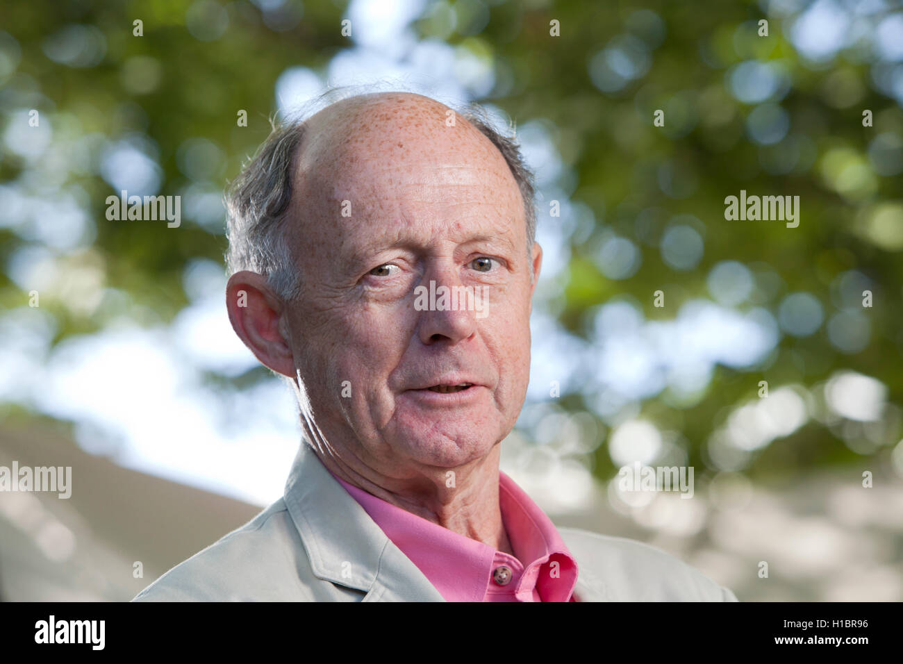 Walter Reid, der Autor des militärischen und politischen Geschichte, an das Edinburgh International Book Festival. Edinburgh, Schottland. 17. August 2016 Stockfoto