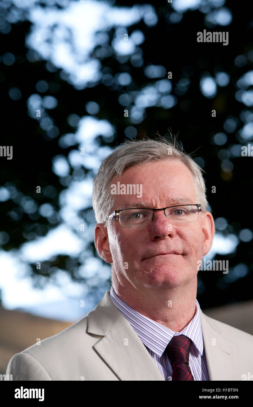 Martin Hendry, die Schwerkraft Astronom an das Edinburgh International Book Festival. Edinburgh, Schottland. 17. August 2016 Stockfoto