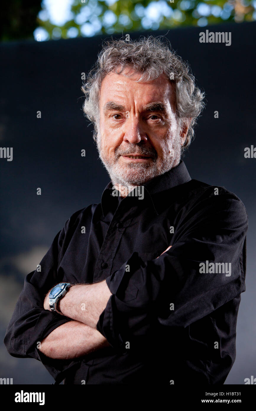 John Hände, der britische Autor von Sachbüchern und Romanen, auf dem Edinburgh International Book Festival. Edinburgh, Schottland. 17. August 2016 Stockfoto