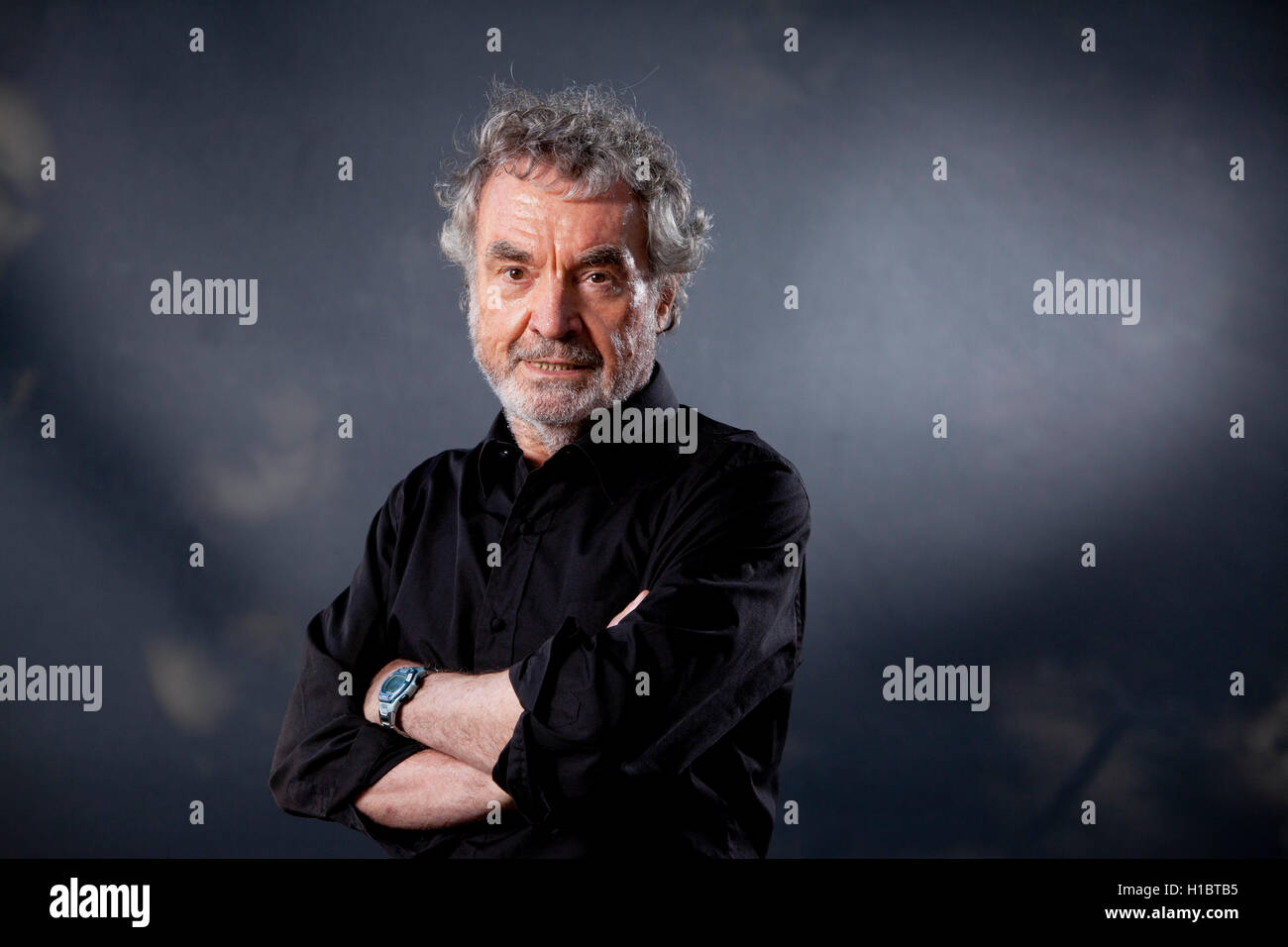 John Hände, der britische Autor von Sachbüchern und Romanen, auf dem Edinburgh International Book Festival. Edinburgh, Schottland. 17. August 2016 Stockfoto