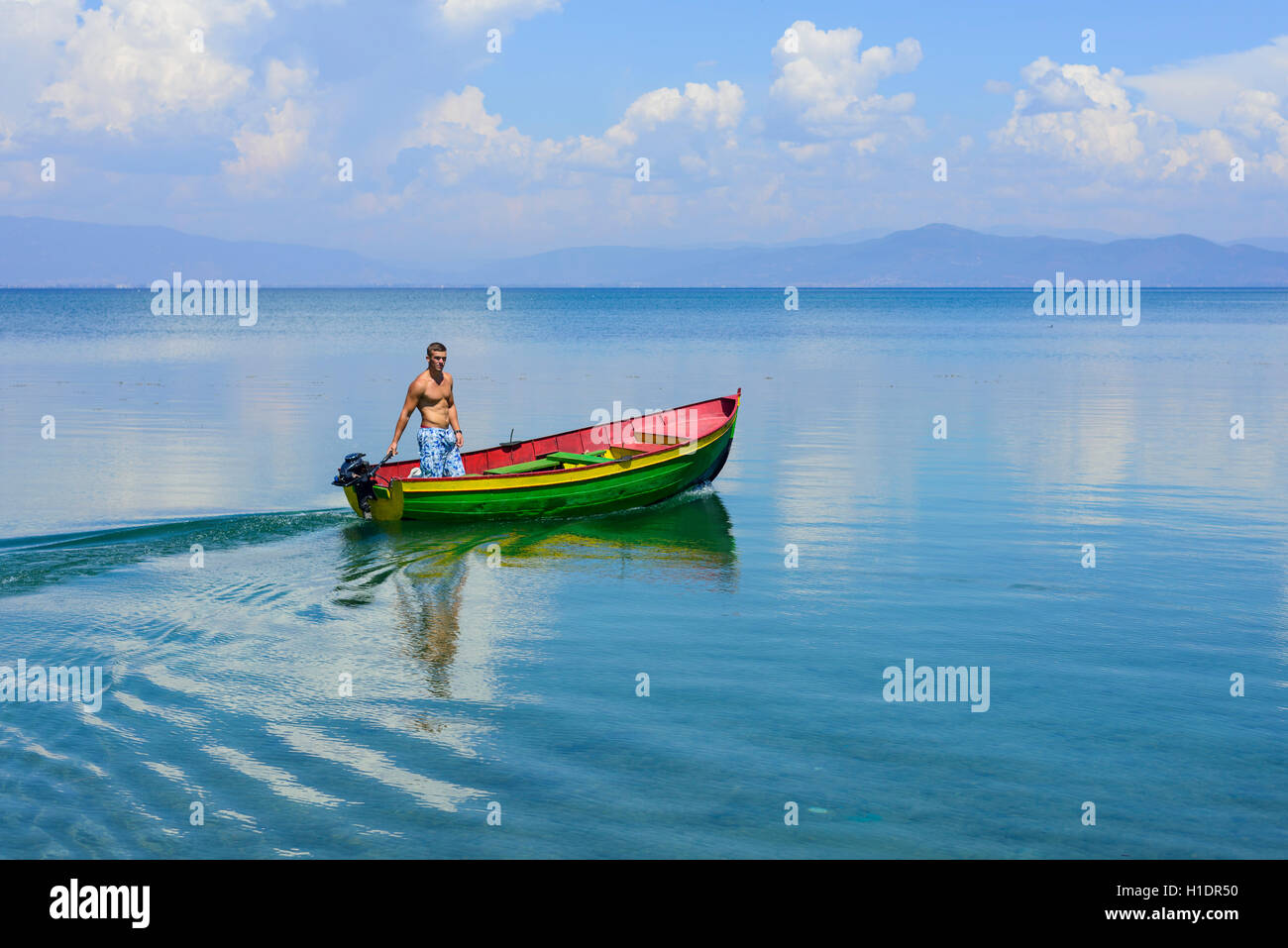 Ohrid-See, Albanien Stockfoto