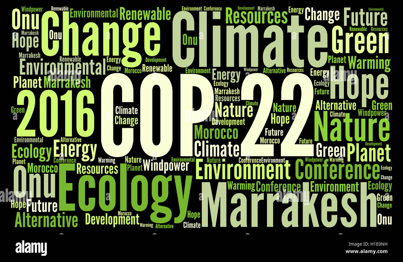 COP-22 in Marrakesch, Marokko Stockfoto