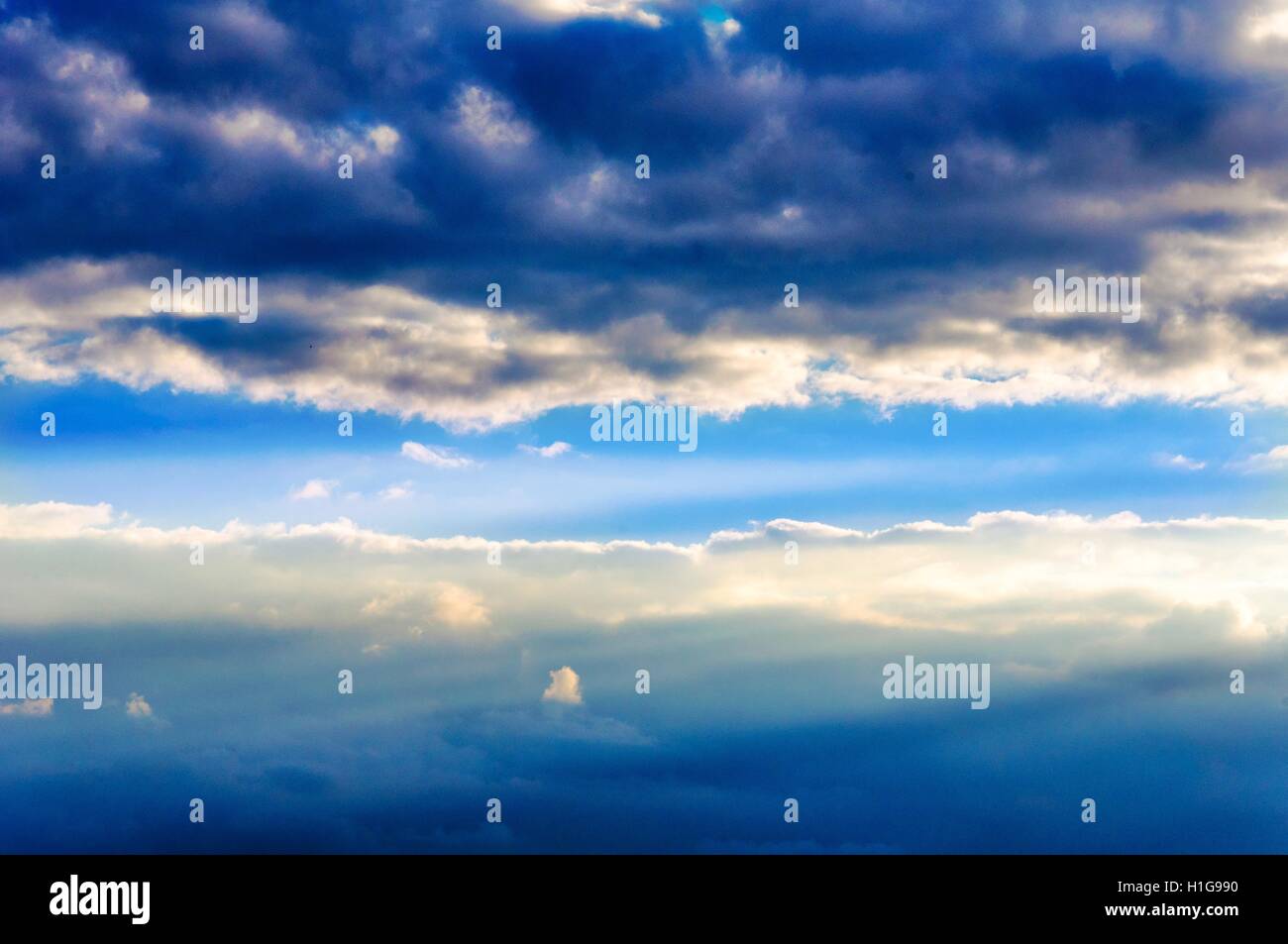 Wolken-Raum Stockfoto