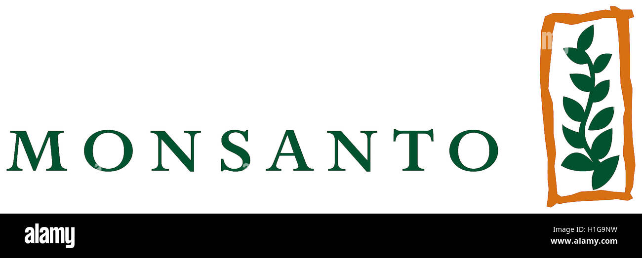Logo der amerikanische multinationale Agrochemie und Biotechnologie-Unternehmen Monsanto mit Sitz in St. Louis in Missouri. Stockfoto
