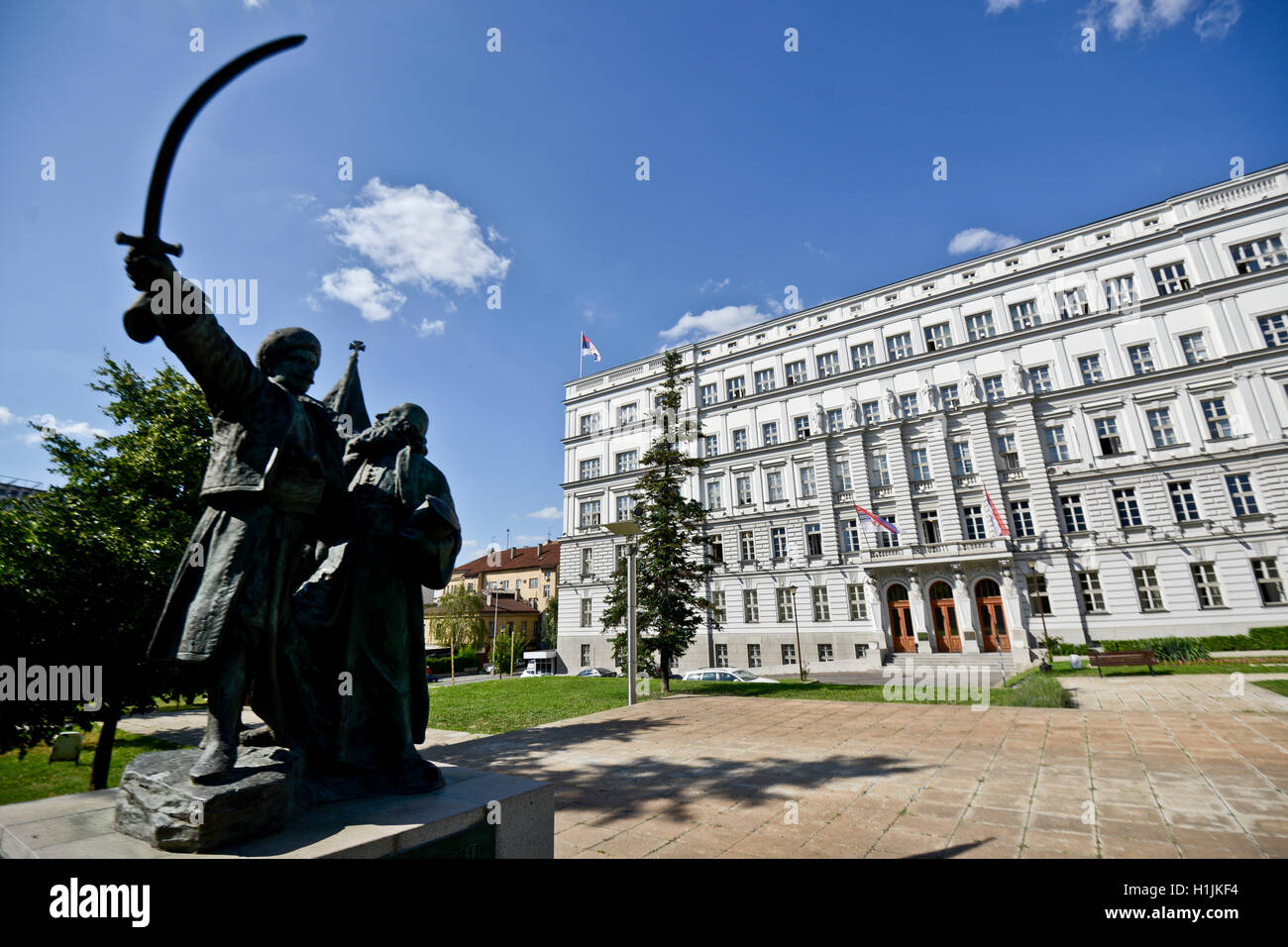 Finanzministerium Serbien und Finansijski Park, Belgrad Stockfoto