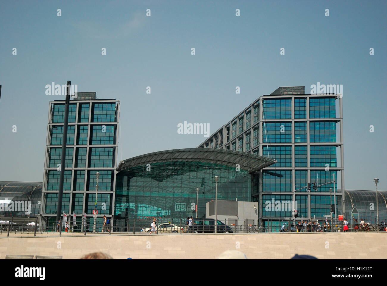 Architektur, modern, Fassade, Hauptbahnhof, Berlin, Deutschland Stockfoto