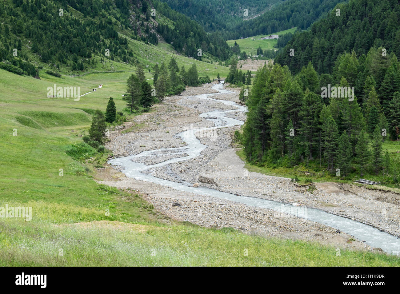 Mäander, kombinieren | Mäander, vallelunga Stockfoto