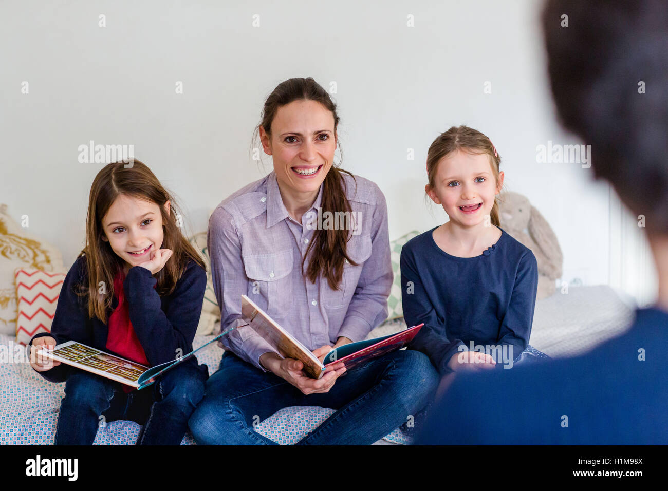 Porträt einer Familie. Stockfoto