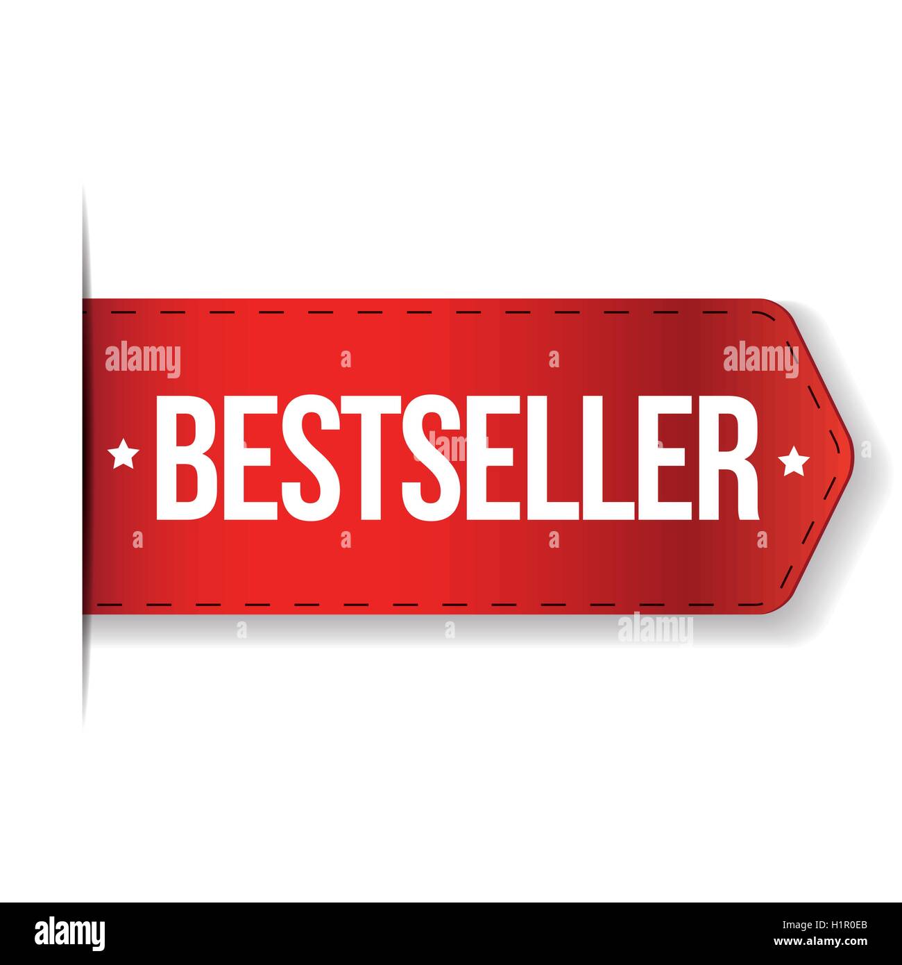 Bestseller-rotes Band-Vektor Stock Vektor