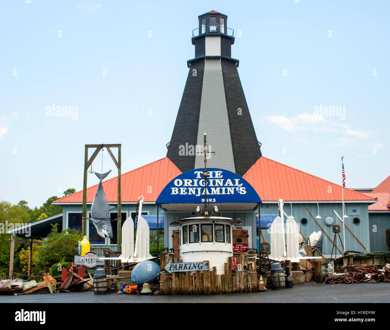 Benjamins Lighthouse Restaurant in Myrtle Beach, South Carolina Stockfoto