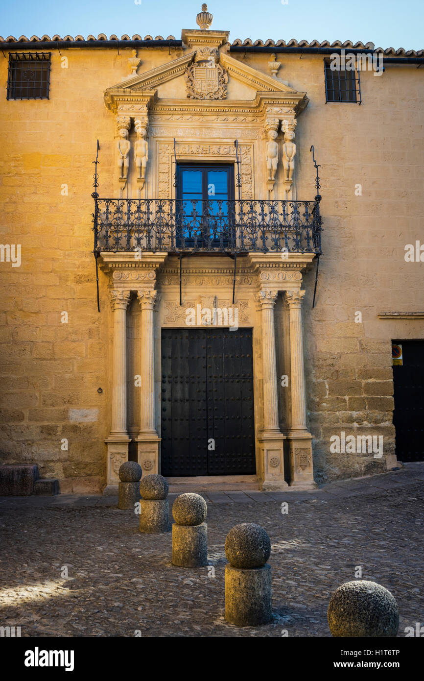 Ronda, Provinz Malaga, Andalusien, Südspanien.  Fassade des Palastes des Markgrafen von Salvatierra Stockfoto