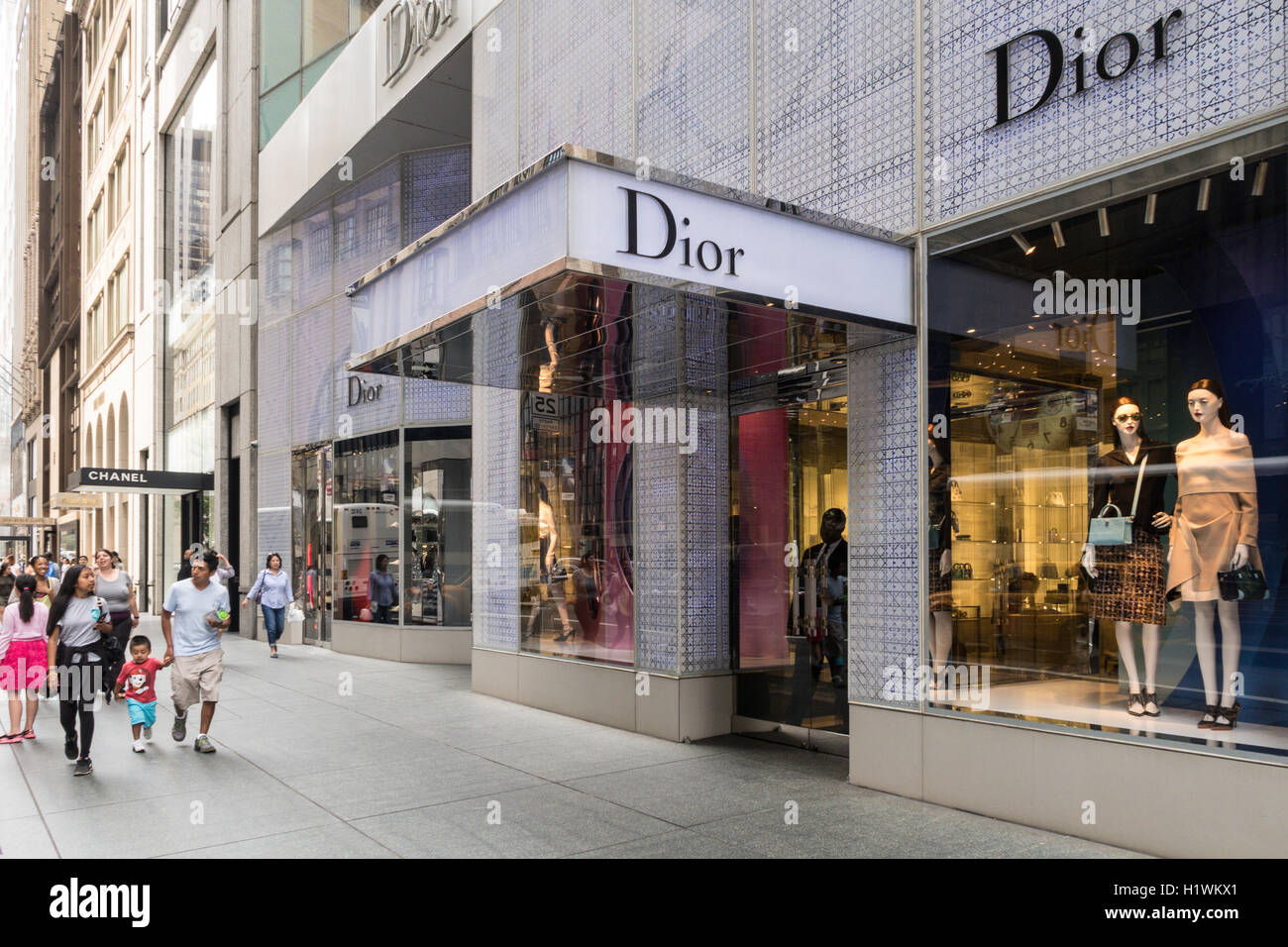 Dior Storefront, East 57th Street, NYC Stockfoto