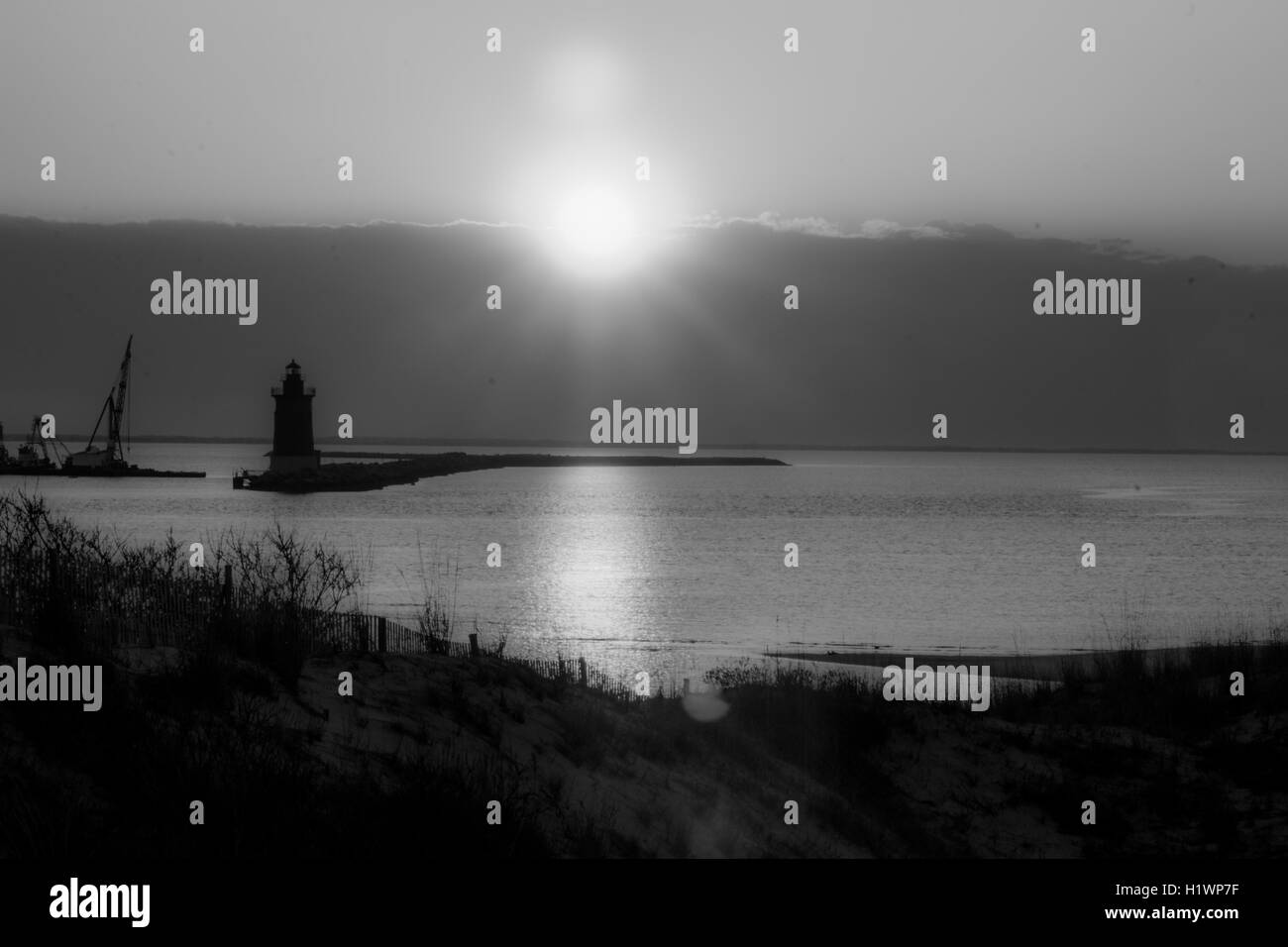 Cape Henlopen Licht, Lewes, Delaware USA Stockfoto