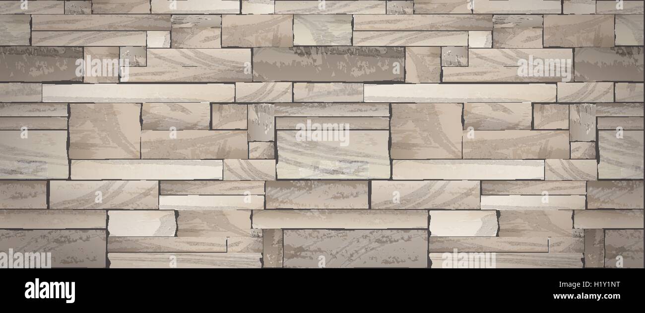 Steinmauer Banner voll Vektor Textur Hintergrund Stock Vektor