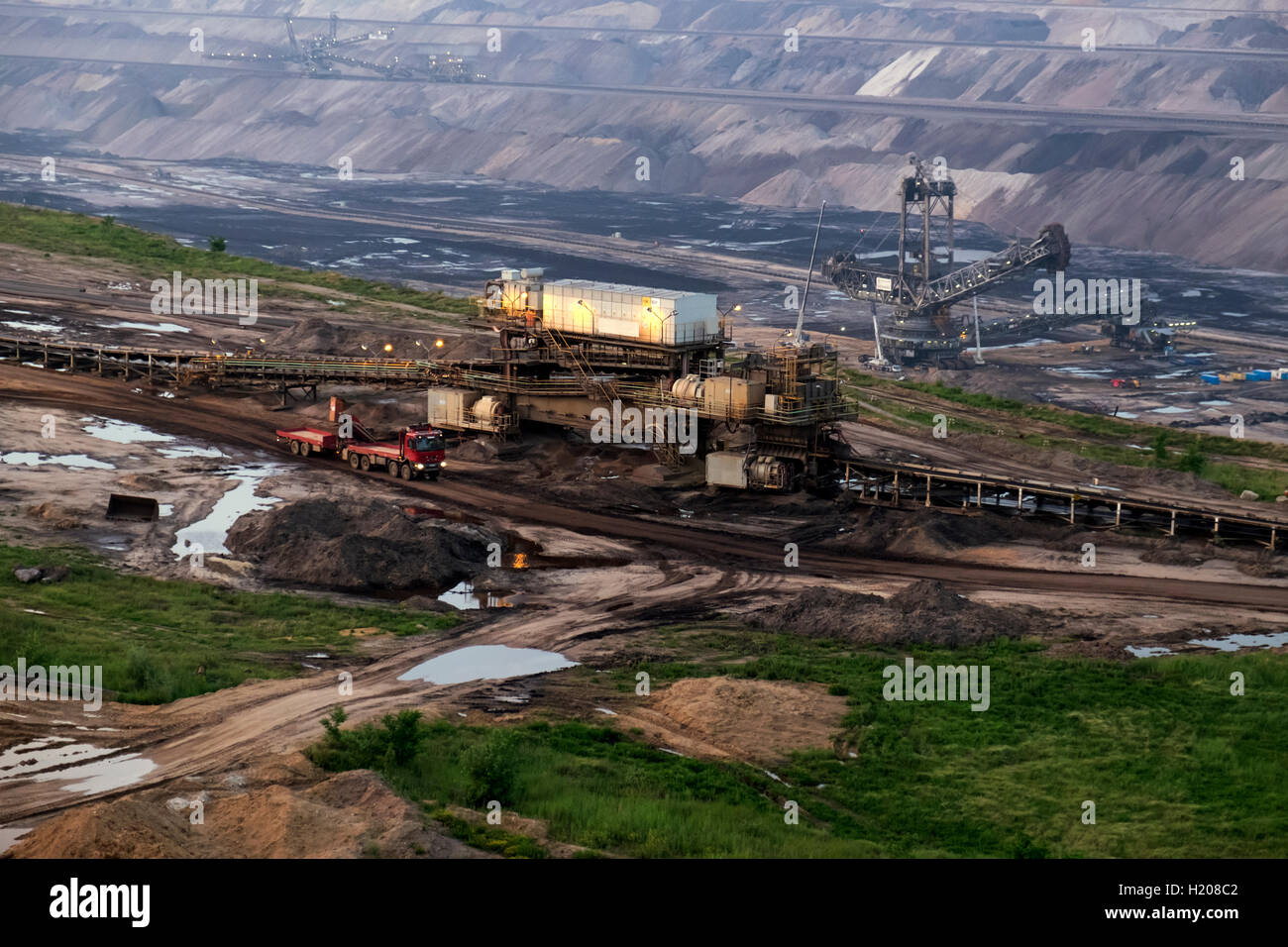 Tagebau Kohle (zünden) von mir, Deutschland. Stockfoto