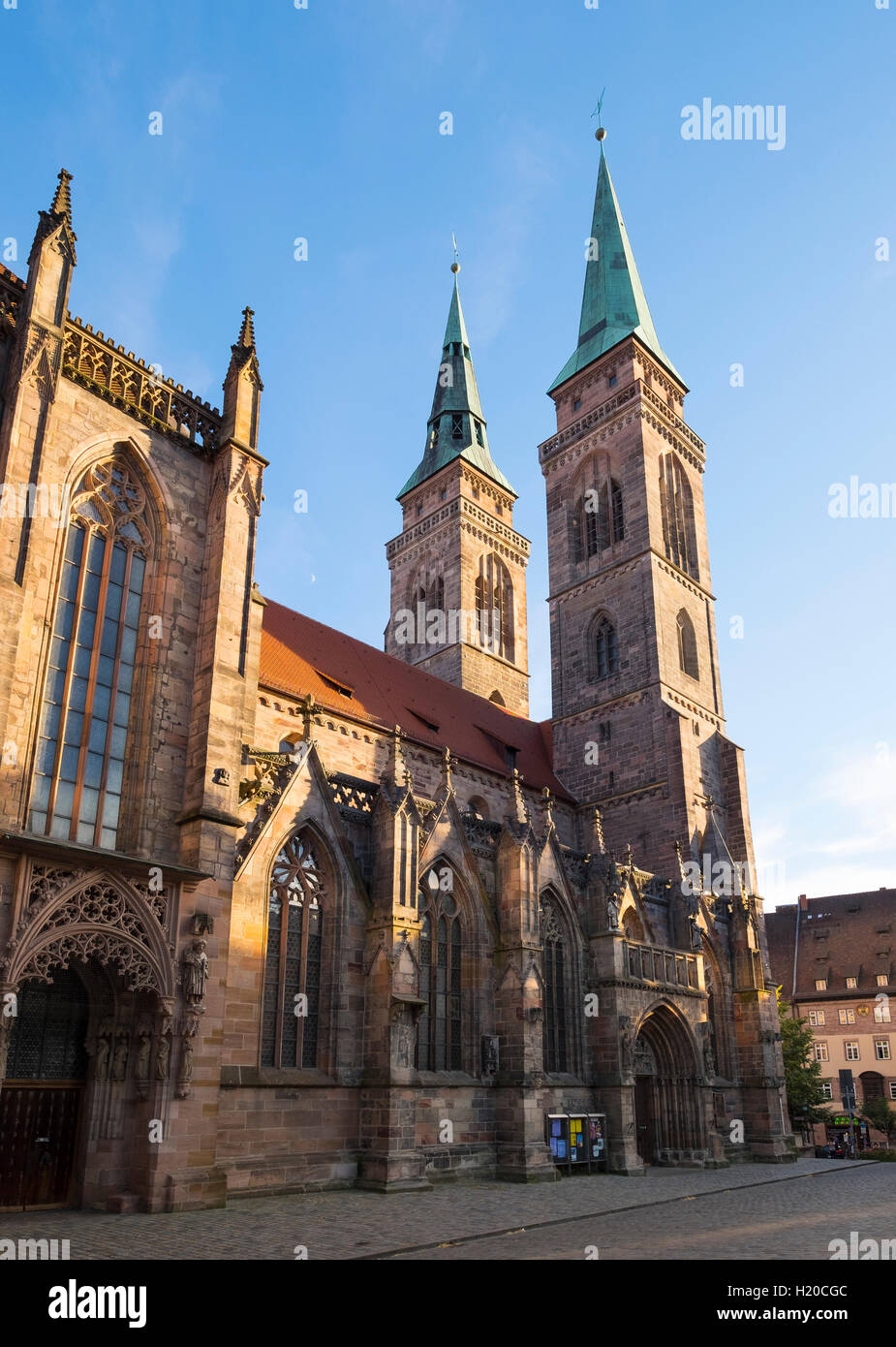 Deutschland, Nürnberg, Blick auf St. Sebaldus-Kirche Stockfoto