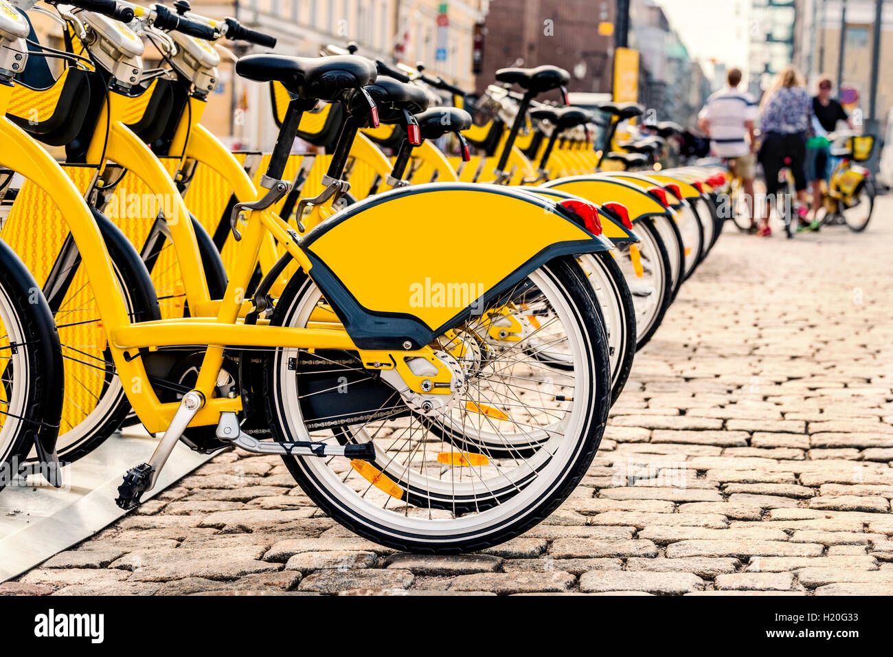 Finnland, Helsinki, Miet-Fahrräder, City-bikes Stockfotografie - Alamy