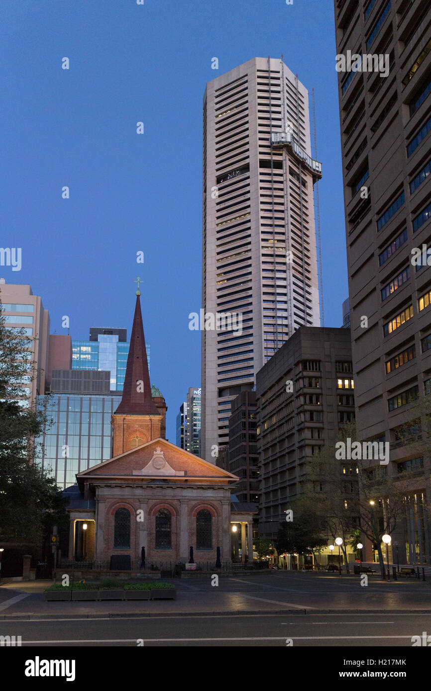 St James Church eine der ältesten Kirchen in Sydney Macquarie Street Sydney Australia Stockfoto